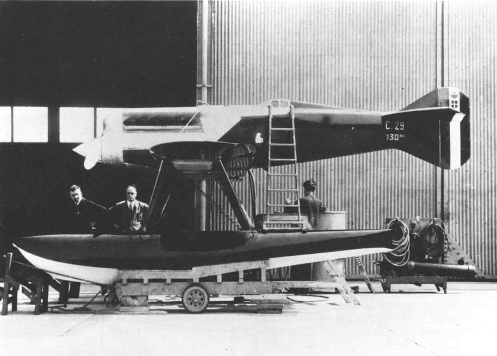Особенностью гоночного гидроплана ФИАТ С.29 была полностью закрытая кабина пилота, сделанная на нем впервые среди самолетов, строившихся для гонок на Кубок Шнейдера
